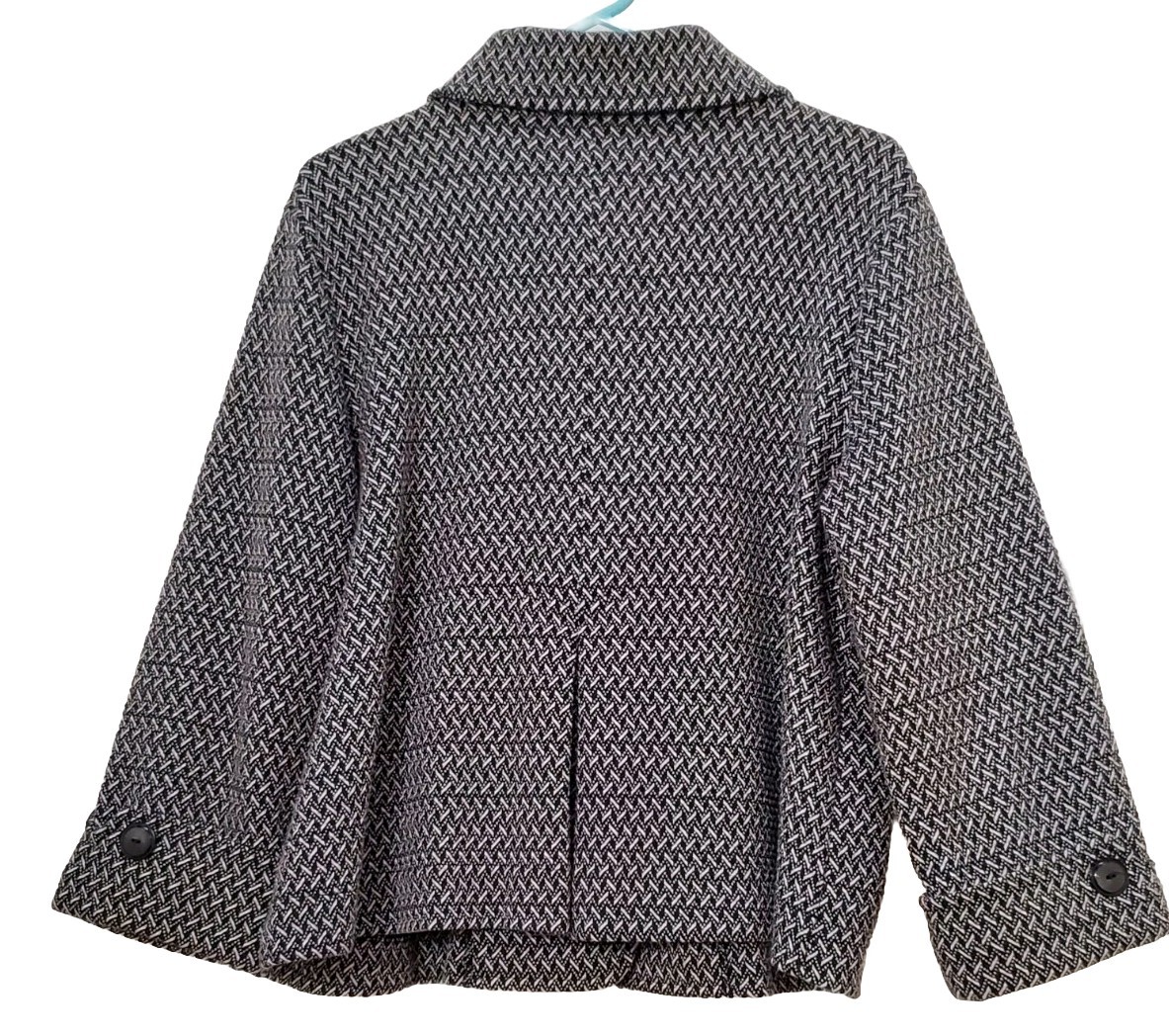 Charter Club Geometric Pattern Button Jacket Top … - image 2