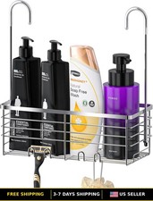 Hanging Shower Caddy Organizer - Bathroom Shampoo Holder  Storage Rack
