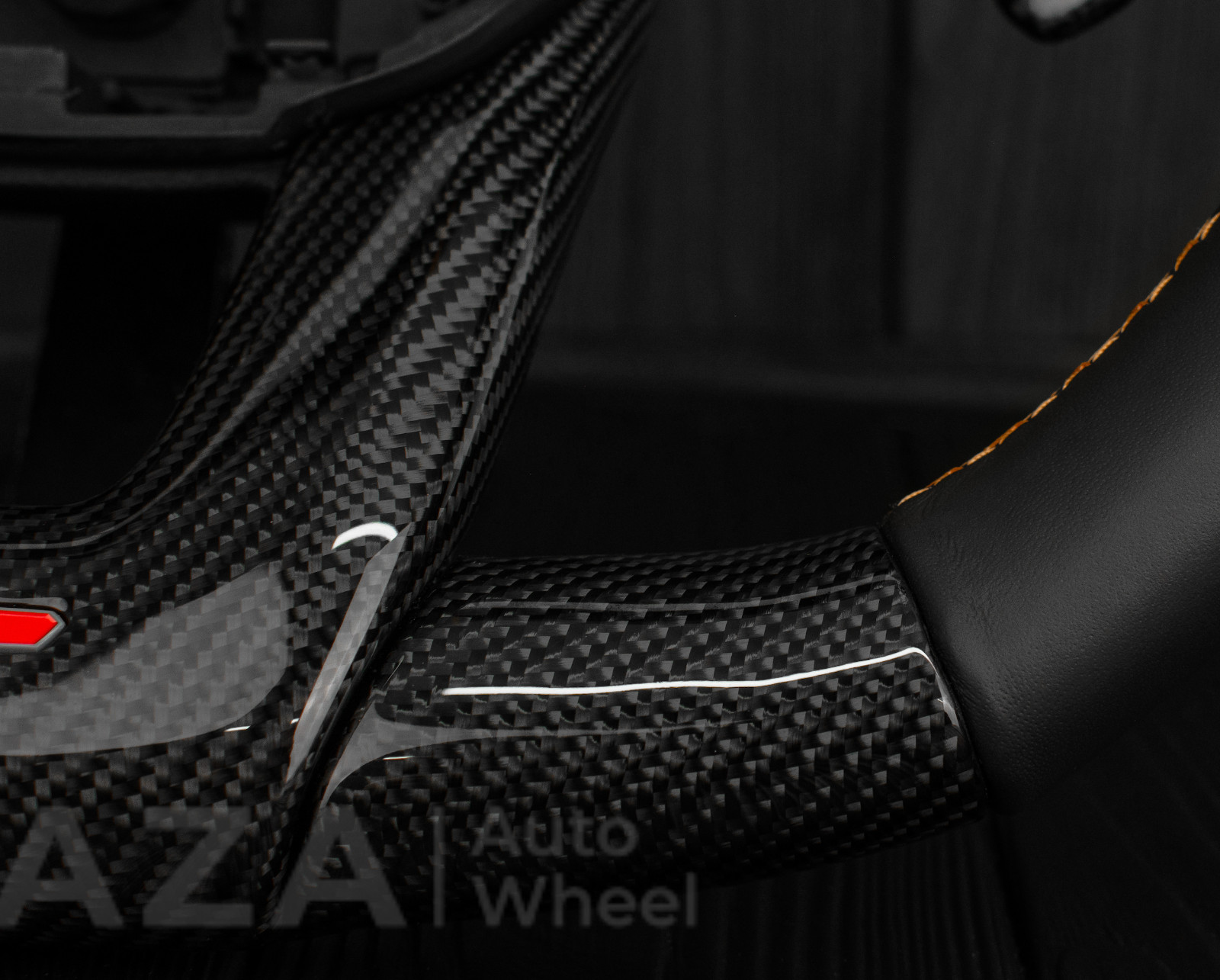 Lamborghini Urus SE Carbon Fiber Steering Wheel Orange