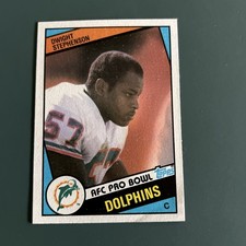 1984 Topps - Dwight Stephenson #129 (RC) Miami Dolphins Rookie Card VG-. rookie card picture