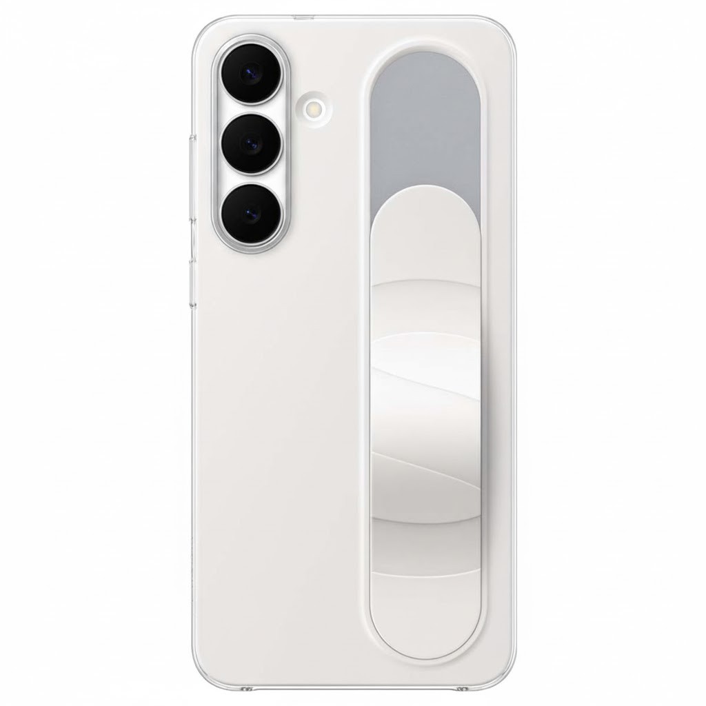 Coque Galaxy S25 FE antichoc silicone souple support vidéo poignée arrière