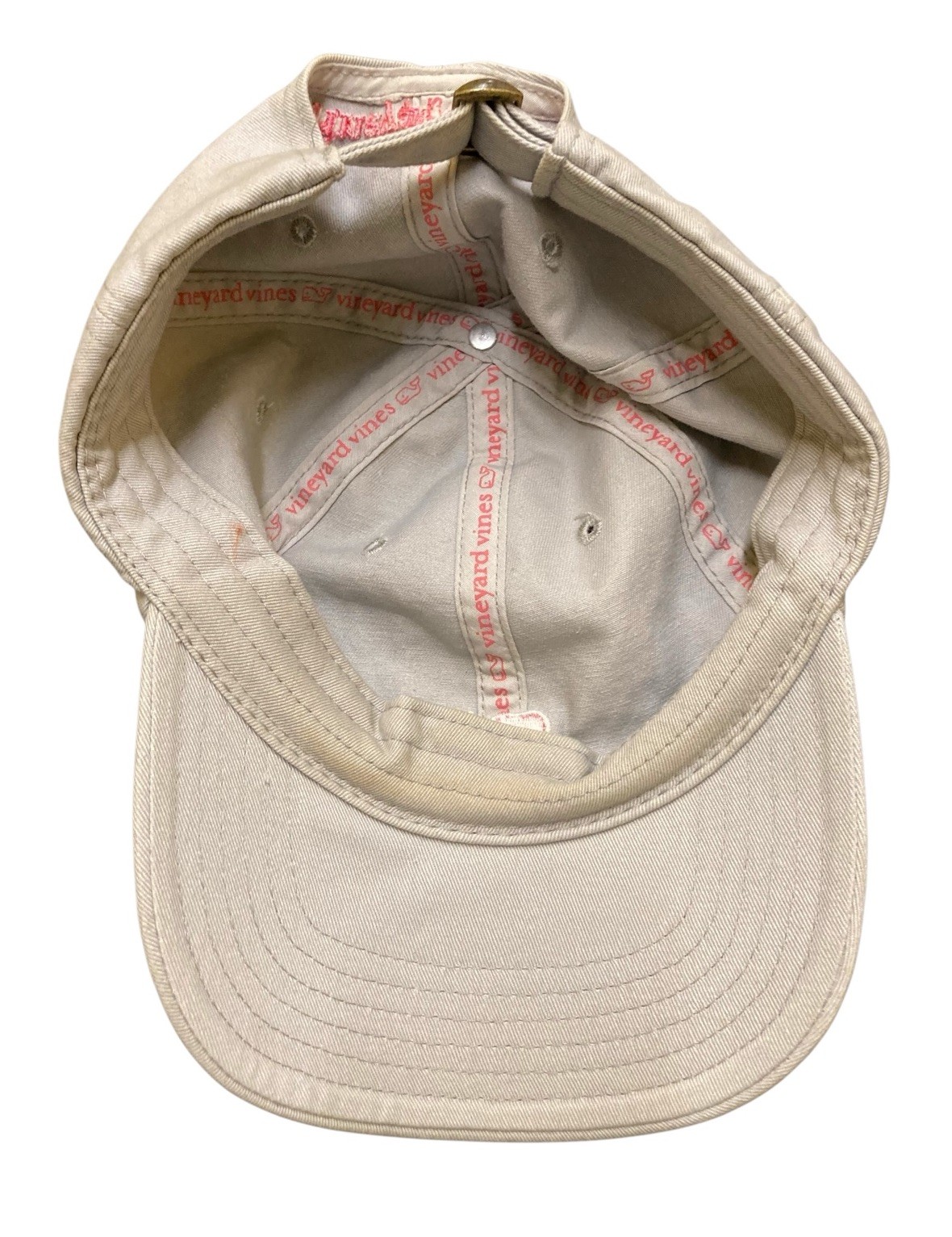 Vineyard Vines Hat Gray Strapback Adjustable Pink… - image 5