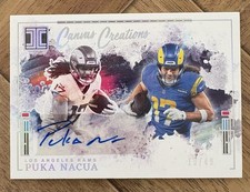 2025 Panini Impeccable Puka Nacua Canvas Creation Signatures #CCS-PNA Silver /49