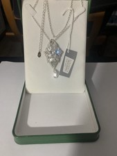 Silver MM Brands Swarovski Necklace