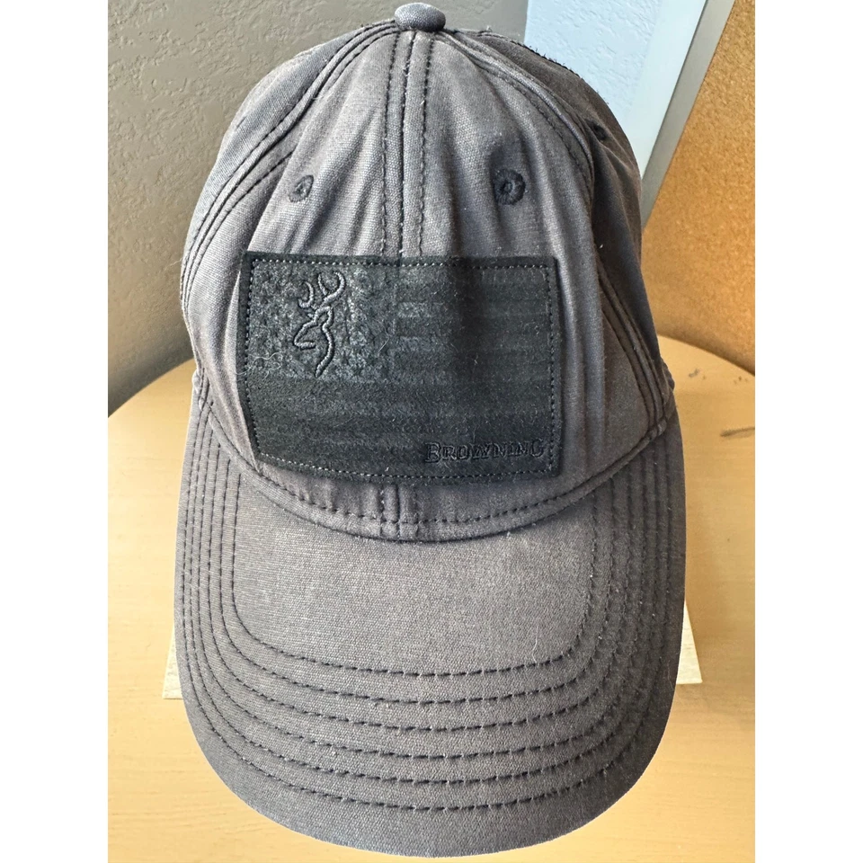 Browning黑色战术帽带钩环布贴 — 第 2/4 张图片