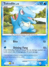 2007 Pokemon: Mysterious Treasures - Totodile (#106/123, Common, Lightly Played) on eBay