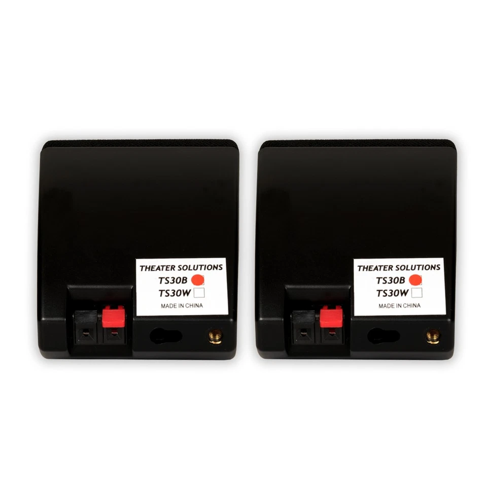 Paquete de 8 pares de altavoces interiores montables Theater Solutions TS30B negros TS30B-8PR Foto 3 de 4