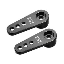 Pack of 2 RC Products 25T Aluminum Servo Horn for RC Model Black