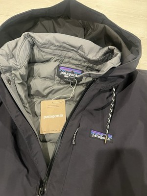 New Patagonia 3 in 1 Jacket Charcoal Ski Snow Downdrift $449 Down