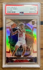 2022-23 PANINI ~ SELECT CONCOURSE RC #89 DALEN TERRY SILVER PRIZM PSA 10 POP 2