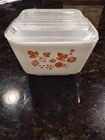 Rare Vintage Pyrex Pink Gooseberry Refrigerator Dish  501  w/Lid