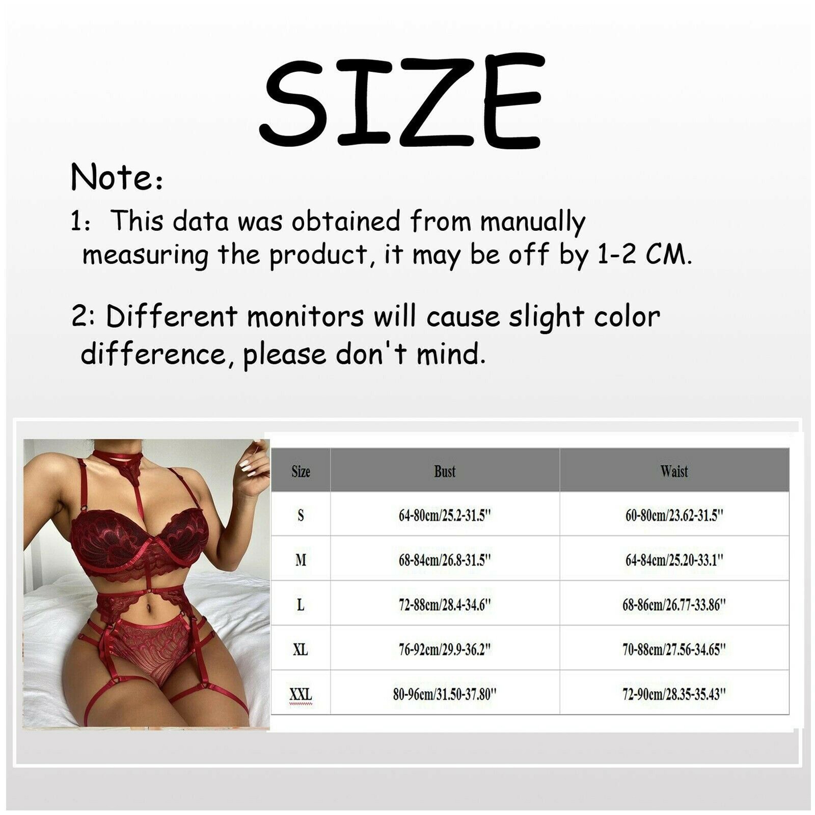 Women Sexy Lingerie Set Bra + Thong + Garter Belt Babydoll G-String Underwear