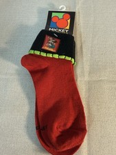 Vintage 90s Disney Mickey Unlimited Christmas Socks 9-11 New Mickey Mouse