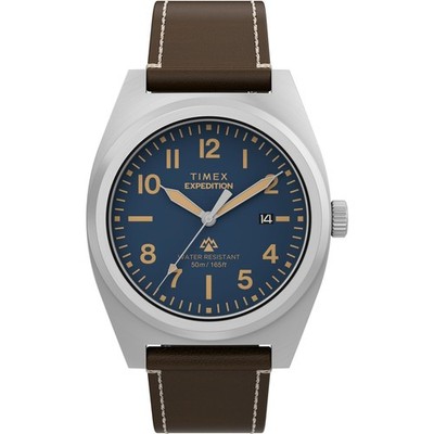 Mens Wristwatch TIMEX EXPEDITION NORTH TW2Y30600 Leather Brown Blue
