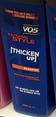 2x Vo5 Extreme Style THICKEN UP Shampoo 250ml