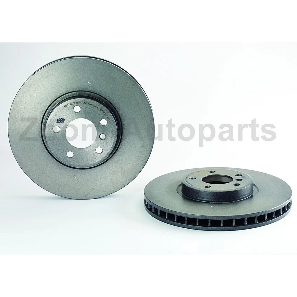 Kit de rotores de freio dianteiro e pastilhas de freio Brembo OE para 2002 2003 - 2006 BMW X5 - Imagem 4 de 4