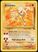 Hitmonlee 22/62 Rare Fossil Pokemon Unlimited Lightly Played on eBay