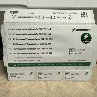 Straumann TiBase Cerec NC variobase TAN Same As SBL3.3L S BL 3.3 L Narrow