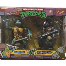 Nickelodeon Teenage Mutant Ninja Turtles Leonardo Vs Rocksteady 2021 Playmates