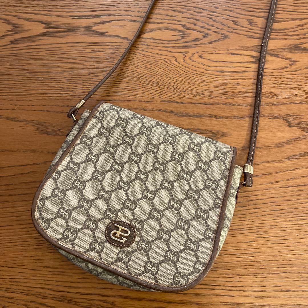 Gucci Pochette Pelle Vintage Marrone Autentica dal Giappone