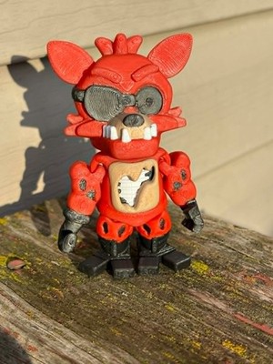 3d Printed & Articulating 4  Foxy (Five Nights At Freddy s / FNAF)