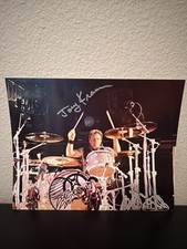 Joey Kramer Signed 8x10 Photo Autograph Aerosmith Drummer