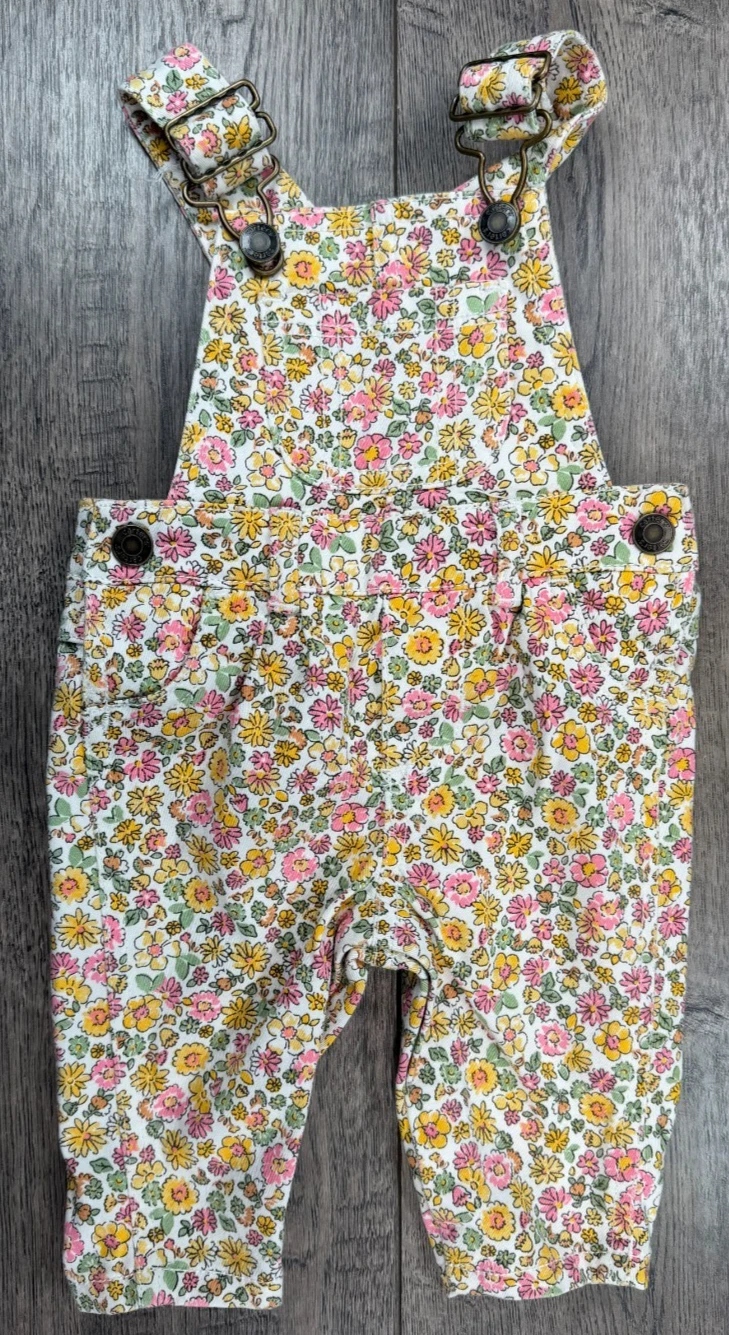 Baby Girl Clothes Nwot Carter's 3 Month Colorful Floral Overalls