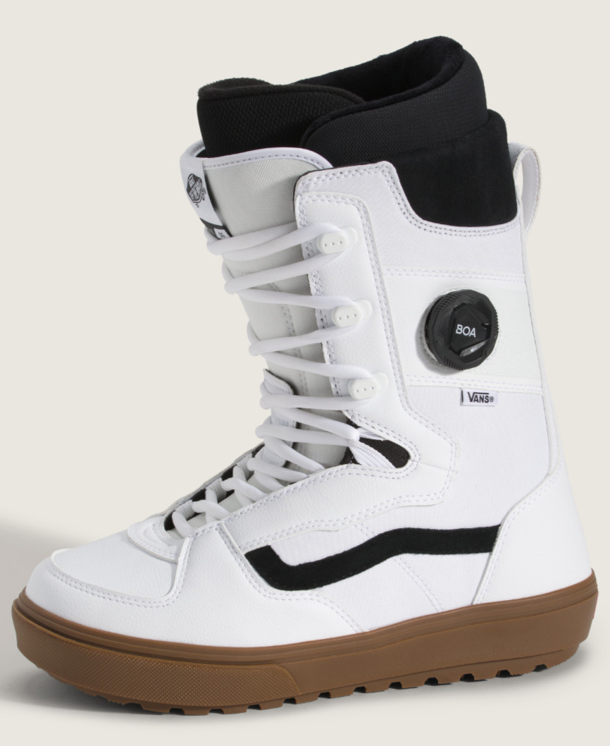 Botas de snowboard VANS Invado OG - 2026 para hombre - blancas/gomas