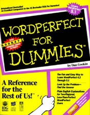 Wordperfect for Dummies - Paperback By Gookin, Dan - VERY GOOD