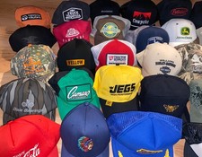 Lot of 33 Hats  Hat Cap John Deere Harley Trucking Military Farm Tractor Supply