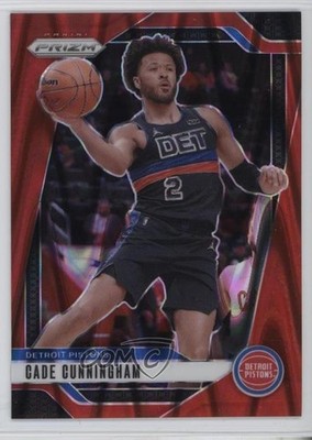 2024-25 Panini Prizm Red Seismic Prizm 89/299 Cade Cunningham #41 11ng