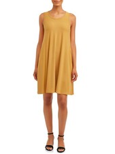 Time and Tru Womens Sleeveless Dress knit Apple Juice Size XL