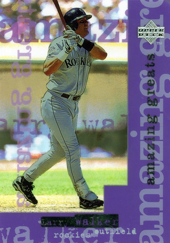 1998 Upper Deck Amazing Greats LARRY WALKER 1/2000 #AG6 MLB Rockies
