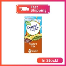 Crystal Light Sweet Tea Naturally Flavored Powdered Drink Mix, 6 ct Pitcher Pack