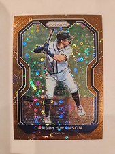 2021 Panini Prizm Bronze Disco Donut Circles Refractor 168 Dansby Swanson /40
