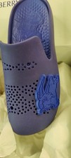 New Burberry Prorsum Unisex Blue/Knight Rubber Stingray Clogs Size EU 39- US 8.5