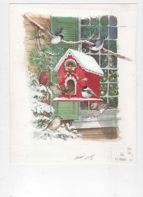 Nancy Drew Artist Rudy Nappi Original Artwork for Greeting Card