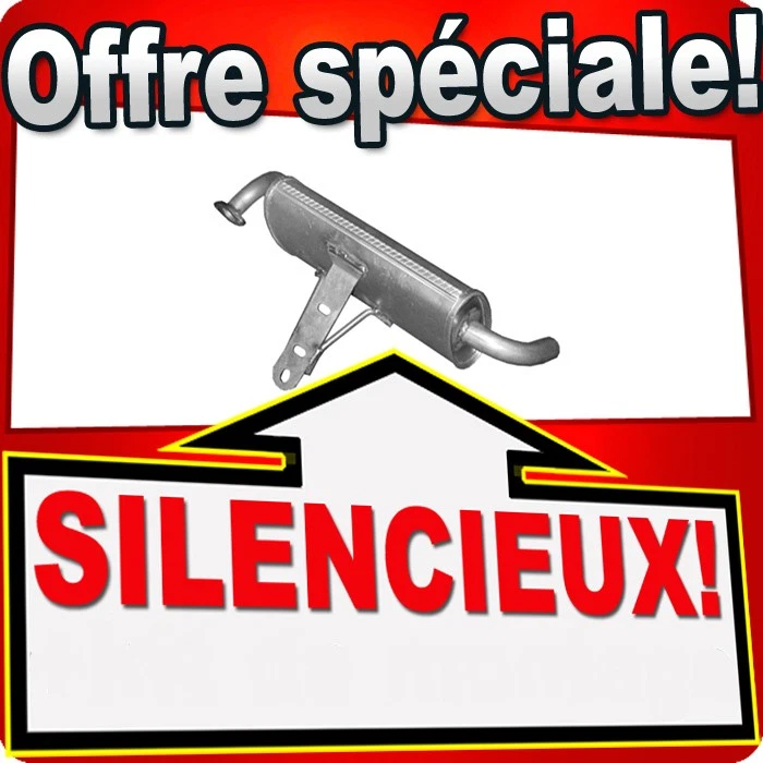 Silencieux Arriere pour PIAGGIO QUARGO 0.7D 18HP Des 2004 - Photo 1/1