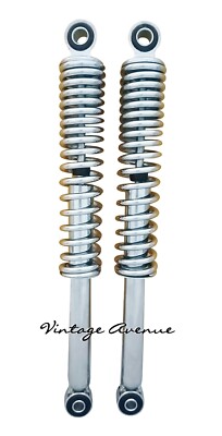 Shock Rib Cd70 HONDA BENLY CD50 CD65 CD70 REAR SHOCK ABSORBER * CHROME* L:350mm Dia:12 ...