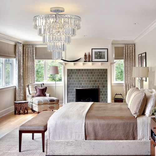 20" Luxury Crystal Chandelier Pendant Lamp Ceiling Light Fixture For Living Room - Picture 9 of 11
