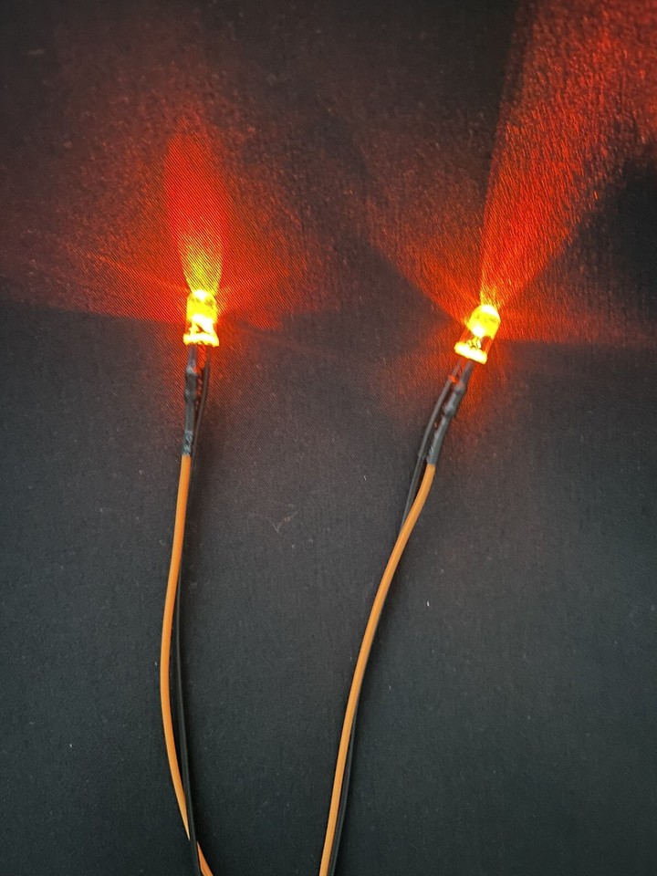 Prewired Double LED Light Assembly with on/off Switch & 9 Volt Battery ...