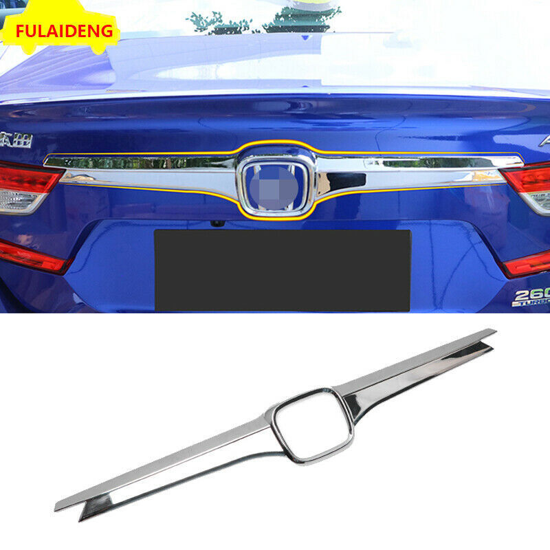 For Honda Accord 2018-2021 Chrome Rear Door Trunk Gate Lid Cover Strip Trim 1Pcs