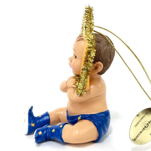 Bradford Exchange Ornament Shelly Rewn Santa Not Easy Cute Christmas Baby Star - Picture 4 of 8