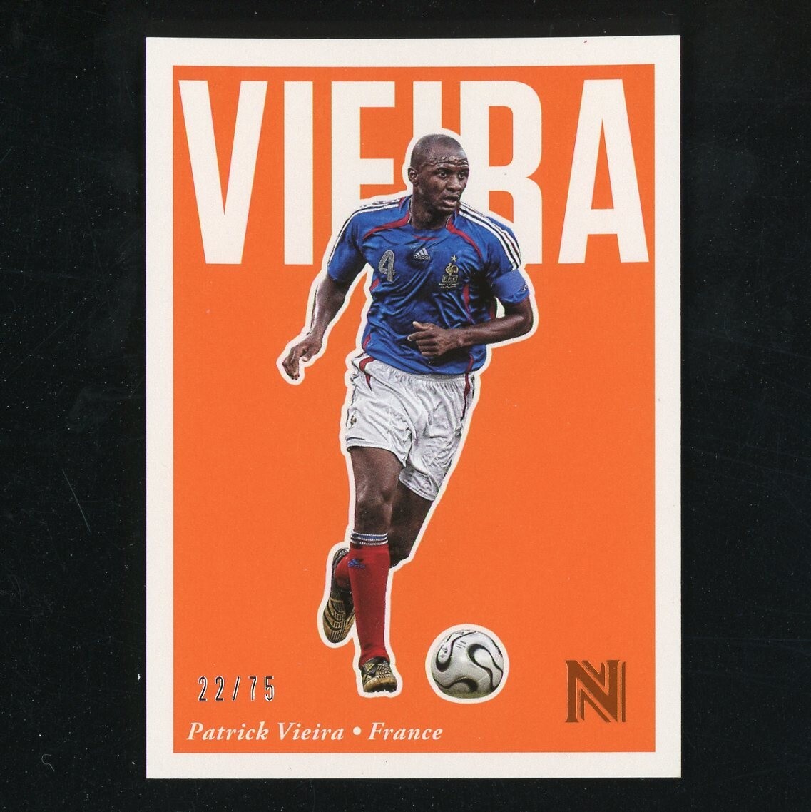 2017 Panini Nobility Patrick Vieira Orange 22/75 France ZD434