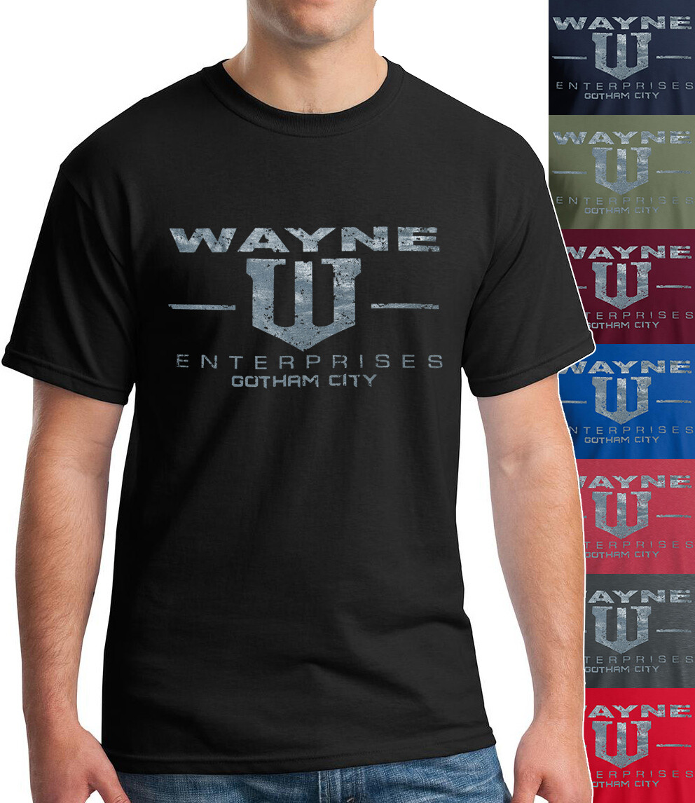 Wayne Enterprises Gotham City T-Shirt Bruce Wayne Vintage Metallic ...