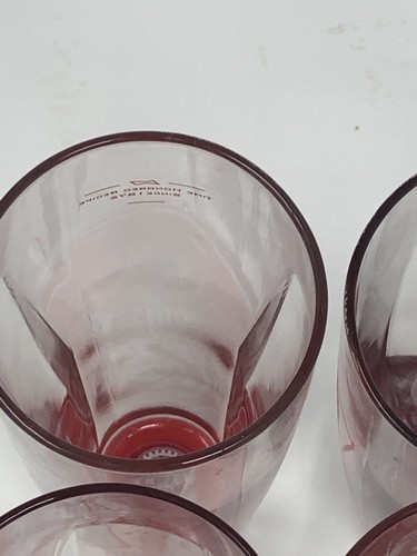Vintage 4er Set Budwiser Red Optic Pils Gläser. Modern Style - Bild 12 von 12