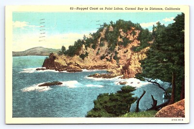 Postcard Point Lobos Carmel Bay in Distance California CA