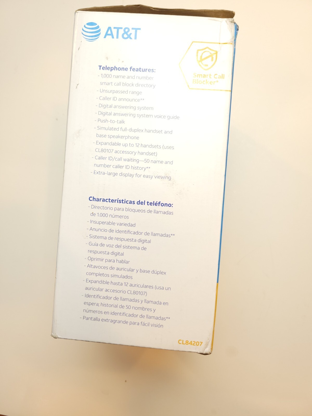 AT&T CL84207 2Handset Corded/Cordless Phone Answering System New Open