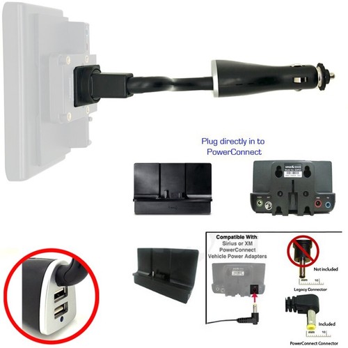 ONYX LYNX EZ PowerConnect USB Sirius XM Satellite Radio Lighter Socket Car Mount - Picture 7 of 7