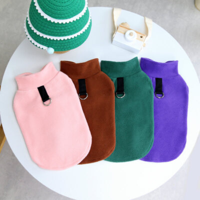 Pet Dog Cat Warm Fleece Vest Clothes Coat Puppy T Shirt Sweater Winter Apparel~